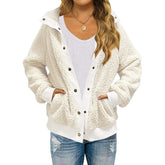 Winter Sherpa Fleece Button Jacket Coat